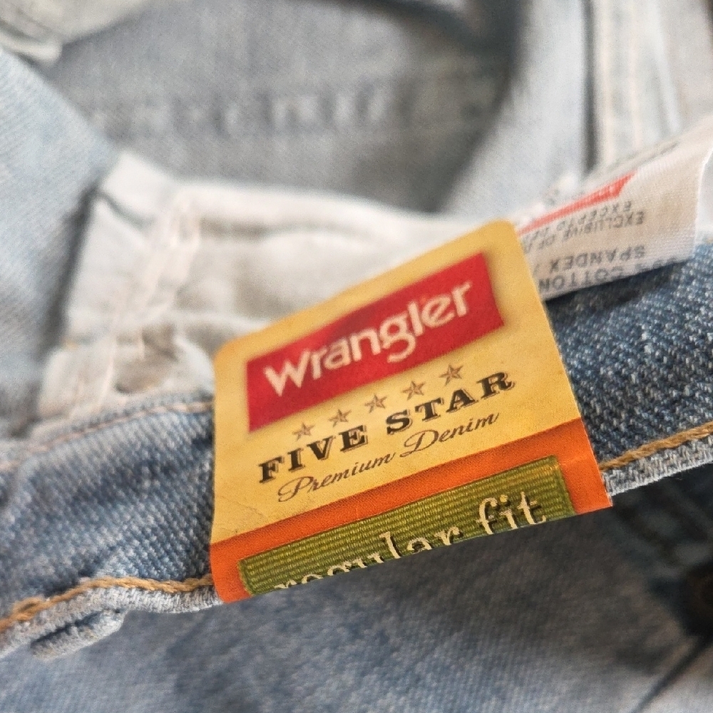 Wrangler NWT Five Star Premium Denim Flex //Men's Regular Fit 34 × 29 - Picture 4 of 11